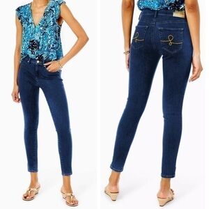 Lilly Pulitzer Blue Skinny Jeans